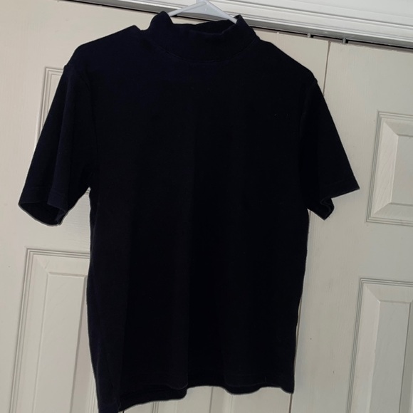 Christopher and Banks Black Short Sleeve Turtleneck - Picture 1 of 3